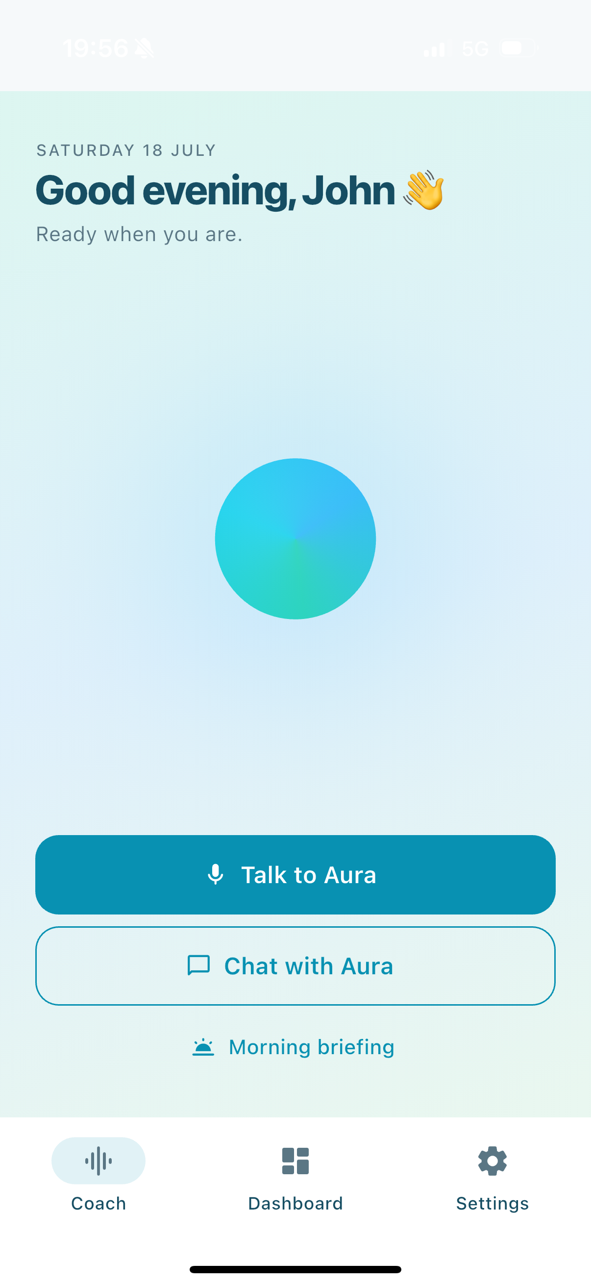 Aura coach screen